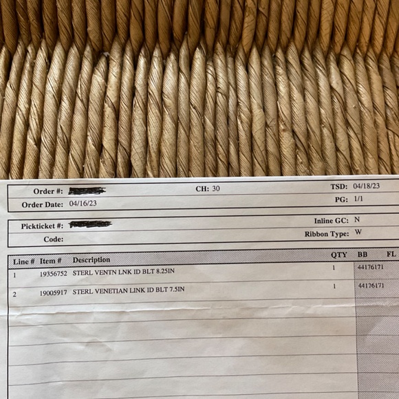 Tiffany & Co Venetian Link I.D. Bracelet Men’s 8.25” - Picture 3 of 4